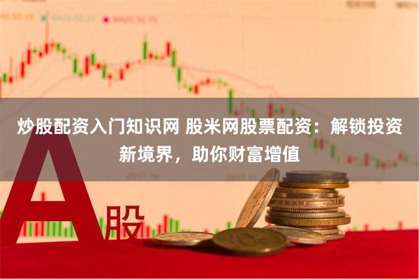 炒股配资入门知识网 股米网股票配资：解锁投资新境界，助你财富增值